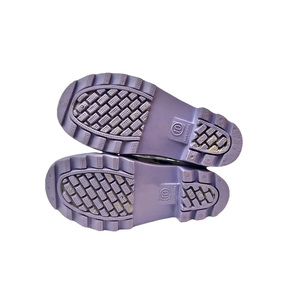 Rain Boots 10‎ Mermaids Water Shoes Purple Girl Clothing Accessory